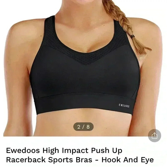 Ewedoos high impact push up Sports Bra Size Large - Picture 1 of 8